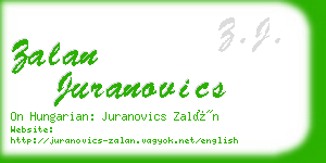 zalan juranovics business card